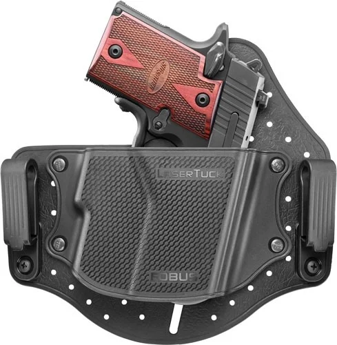 FOBUS HOLSTER UNIVERSAL IWB - SINGLE STACK S-COMPACT W/LASER - Image 4