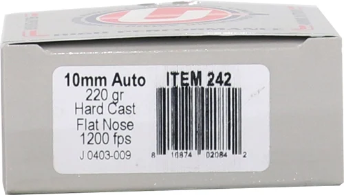 UNDERWOOD 10MM 220GR HARD CAST - LEAD-FN 20RD 10BX/CS - Image 2