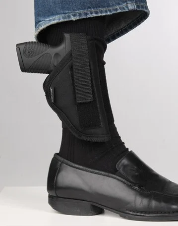 BULLDOG ANKLE HOLSTER RH BLACK - MOST MINI AUTO'S RUGER LCP ETC - Image 2