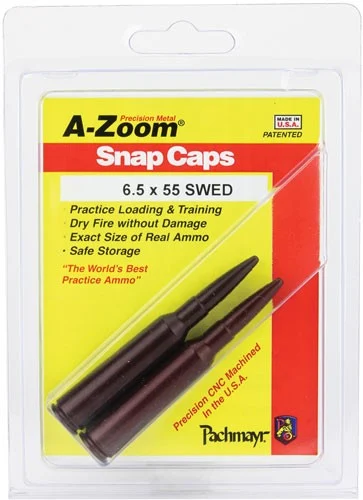 A-ZOOM METAL SNAP CAP 6.5X55 - SWEDISH MAUSER 2-PACK - Image 2