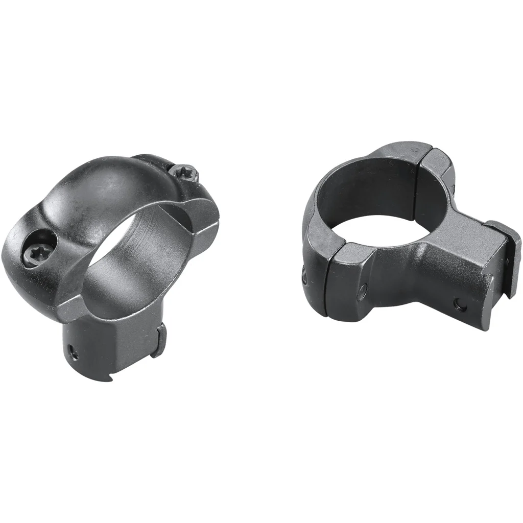 Weaver Grand Slam Rimfire Steel Rings Matte Black 1" .22 Style XHigh Clamshell Pack - Image 2