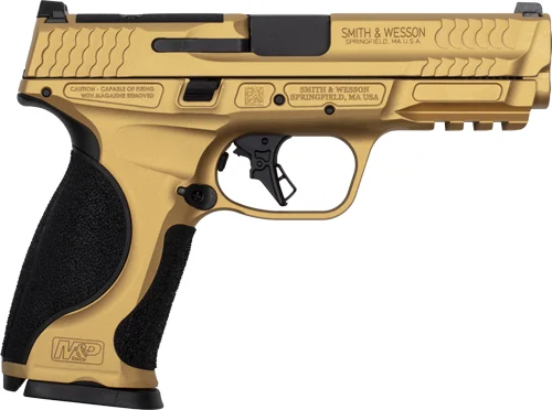 S&W M&P9 M2.0 METAL 9MM 4.25″ – 17-SHOT GOLD CERAKOTE - FREE SHIPPING - Image 2
