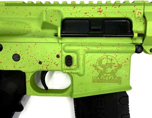 GLFA AR15 SPLATTER 223 WYLDE – 16″ NIT BBL ZOMBIE GREEN - FREE SHIPPING - Image 2