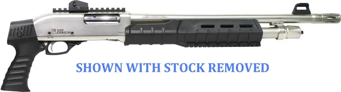 IVER JOHNSON PUMP 12GA. 3" - 18" S.NICKEL QD PG BUTTSTOCK - Image 2
