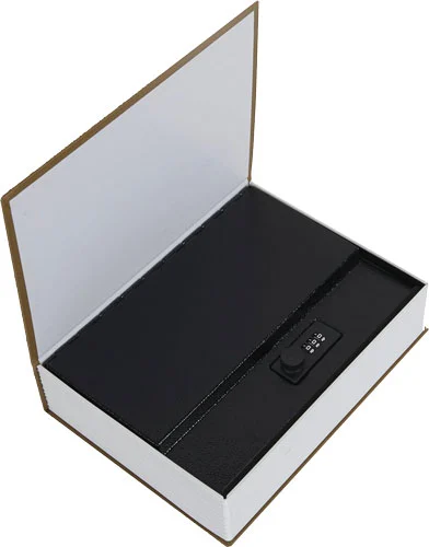 BULLDOG DIVERSION BOOK SAFE - BROWN 3 WHEEL COMBINATION LOCK - Image 3