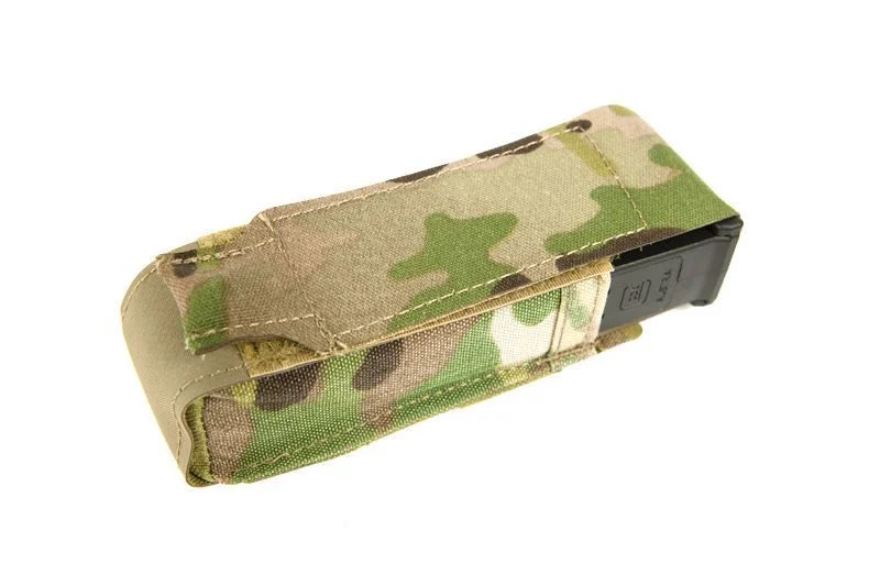 Blue Force Gear-Single Pistol mag Pouch Classic style w/ flap (fits lights multitools) MultiCam® - Image 2