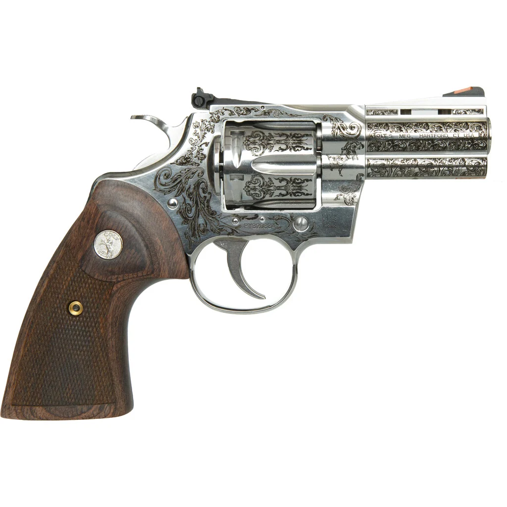 Colt Python Revolver 357 Mag 3 in Engraved Stainless 6 rd - Image 2
