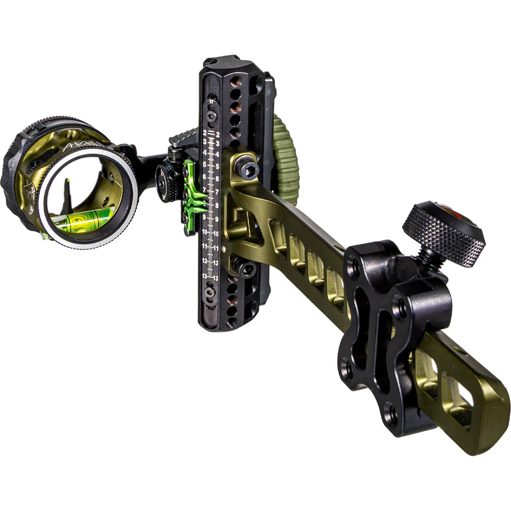 Axcel Driver Plus Slider Sight w/AVX-31 Scope Tactical BH .019 Green Fiber Single Pin RH - Image 2