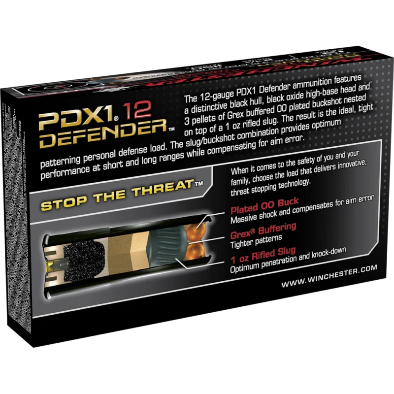 Winchester Defender Load 12 ga. 2.75 in. 1 1/8 oz. 2 Shot 25 rd. - Image 2