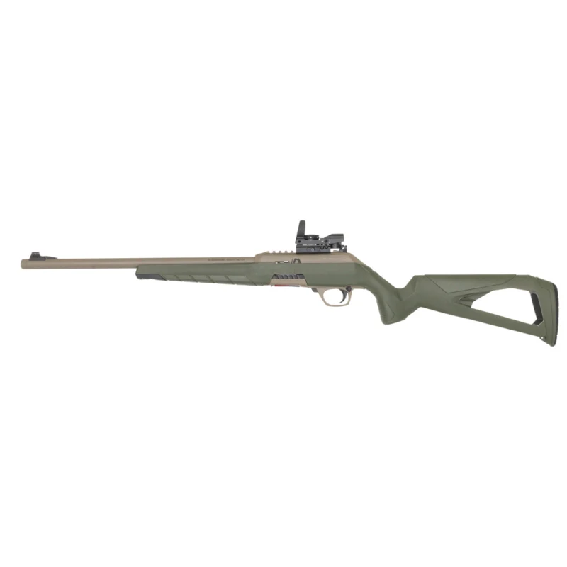 Winchester Wildcat Combo Rifle 22 LR. 16.5 in. Tan & OD Green with Reflex Sight - Image 4