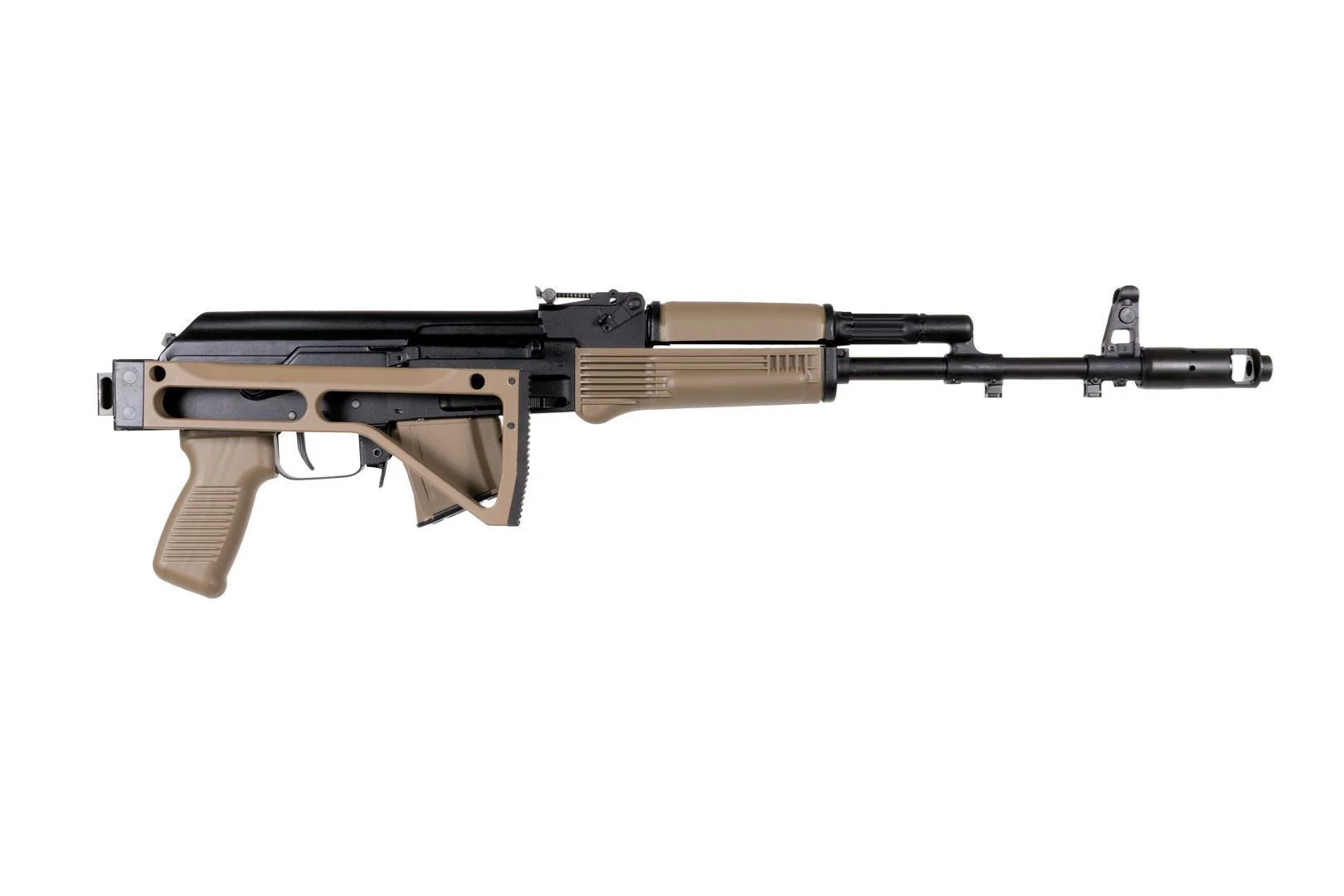 Arsenal SAM7SF 7.62x39mm Semi-Auto AK-47 FDE Rifle with Aluminum Side Folding Stock with Cheek Rest & QD Points - Image 3