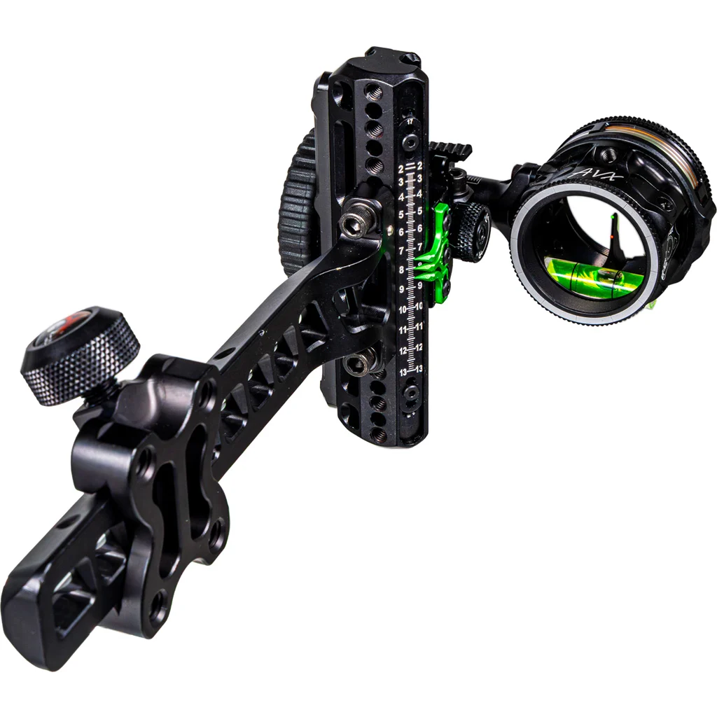 Axcel Driver Plus Slider Sight w/AVX-31 Scope Stealth BH .019 Green and Red Fiber Ranger Pin LH - Image 2