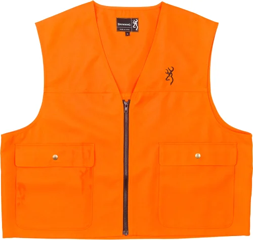 BROWNING SAFETY VEST BUCK - MARK LOGO BLAZE ORANGE XL