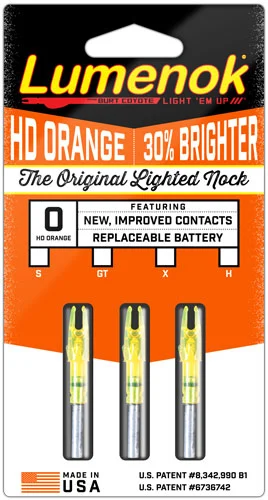 LUMENOK LIGHTED NOCK - X-SERIES HD ORANGE 3PK - Image 3