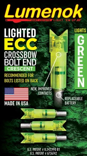 LUMENOK LIGHTED NOCK XBOW GRN - CRESCENT EASTON CARBON 3PK - Image 2