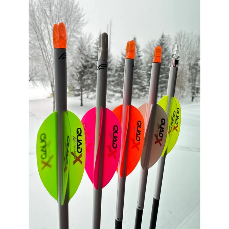 Flex Fletch Quad X Vanes Blaze Orange 50 pk. - Image 2