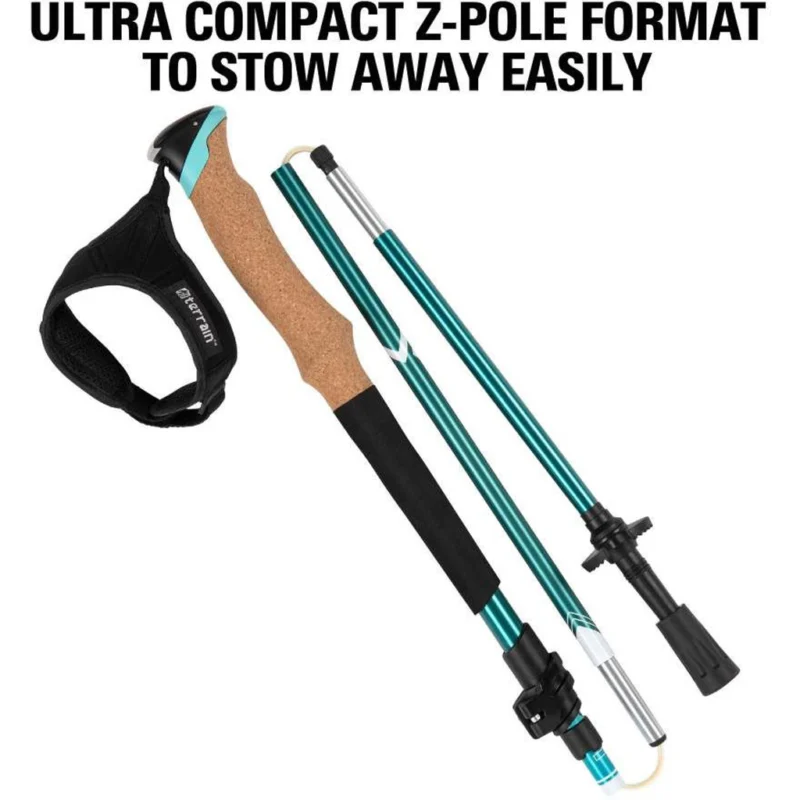 Alpha Aluminum Trekking Poles 1Pr Glacier Melt - Image 3