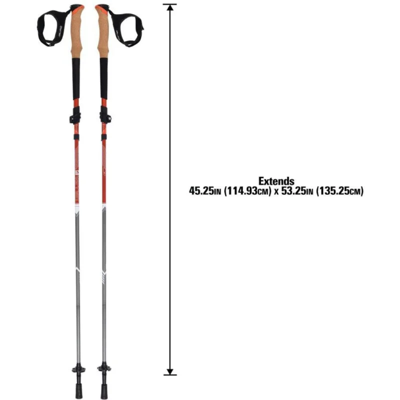 Alpha Aluminum Trekking Poles 1Pr Canyon Sunset - Image 2