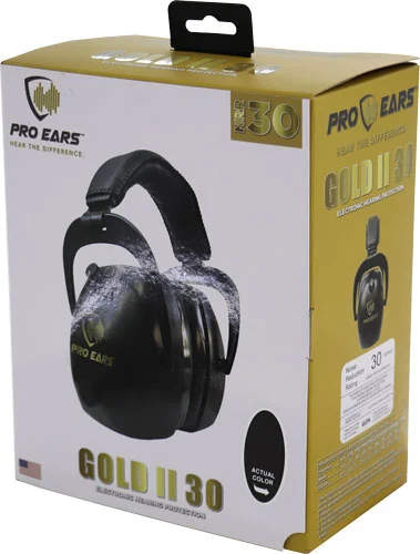 PRO EARS GOLD II 30 EAR MUFF - ELECTRONIC W/PADDED BASE BLK - Image 3