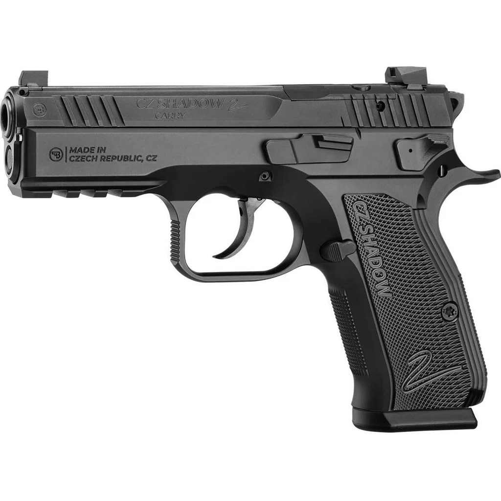 CZ Shadow 2 Carry Pistol 9 mm 4 in. Blk w/Decocker, Optics Ready 15 rd. - Image 2