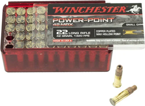 WINCHESTER POWER POINT MAX - 22LR 42GR 50RD 40BX/CS - Image 2