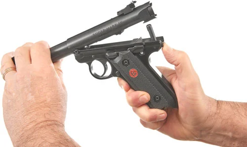 RUGER MARK IV TARGET 22LR - 5.5" BULL AS BLACK PLASTIC - Image 2