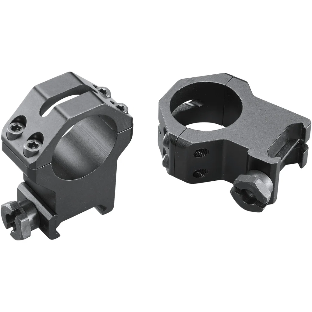 Weaver Classic 4Hole Skeleton Rings Matte Black 1" XXHigh Clamshell Pack - Image 2