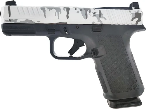 RUGER RXM 9MM LUGER 4" ADJ - 15-SHOT WHITE CAMO SLIDE - Image 3