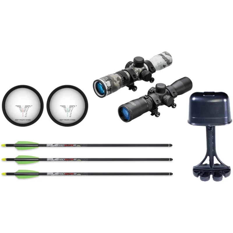 TenPoint Turbo X Crossbow Package ACUslide Rangemaste 100 Scope Moss Green - Image 3