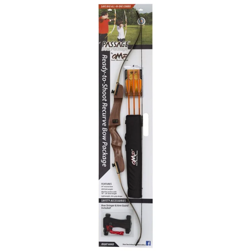 October Mountain Passage Recurve Bow Package 54 in. 20 lbs. RH - Image 2