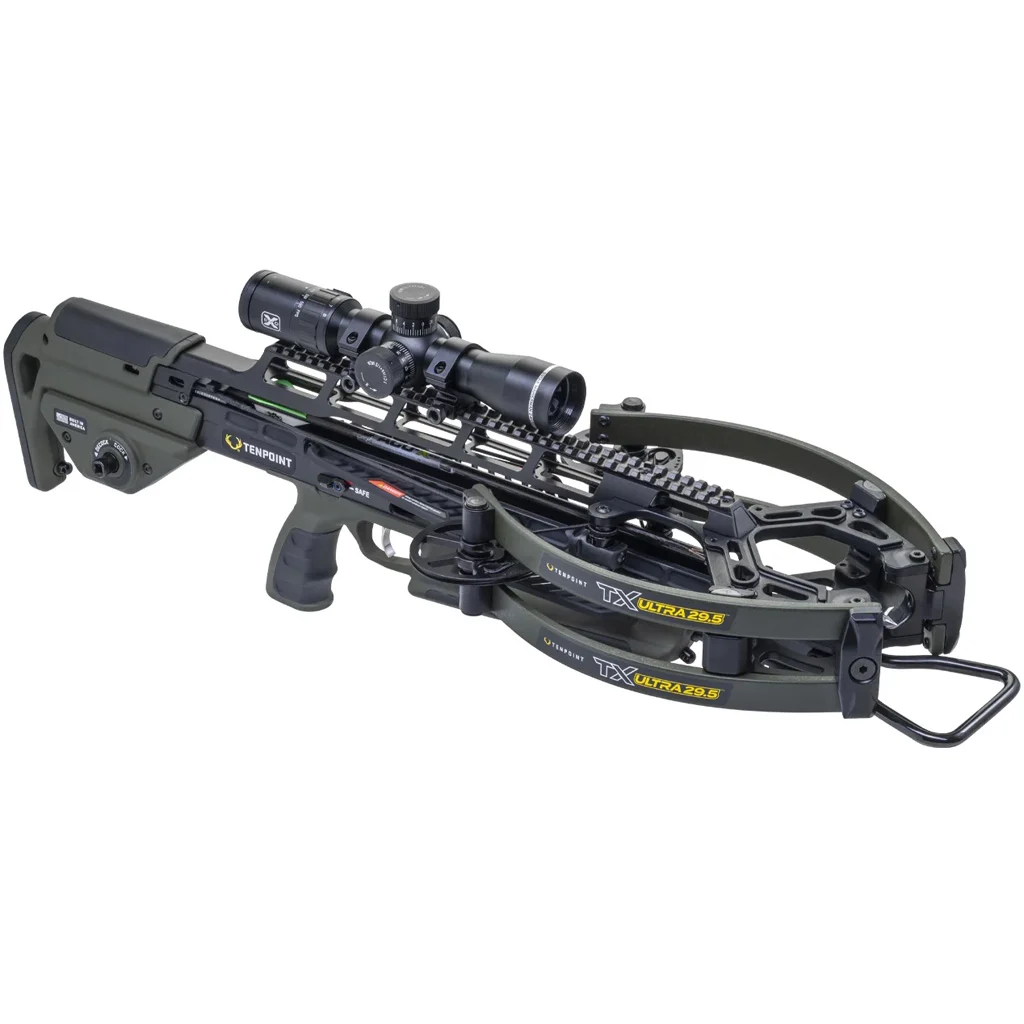 TenPoint TX Ultra 29.5 Crossbow Package ACUslide MAXX EVO-X Scope Moss Green - Image 2