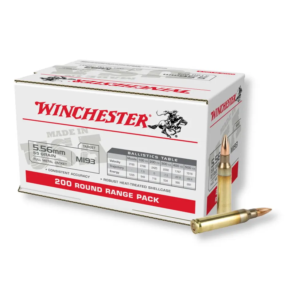 CHESTER LC USA 5.56 M193 55GR FMJ 200RD BOX 800RD CASE Ammo