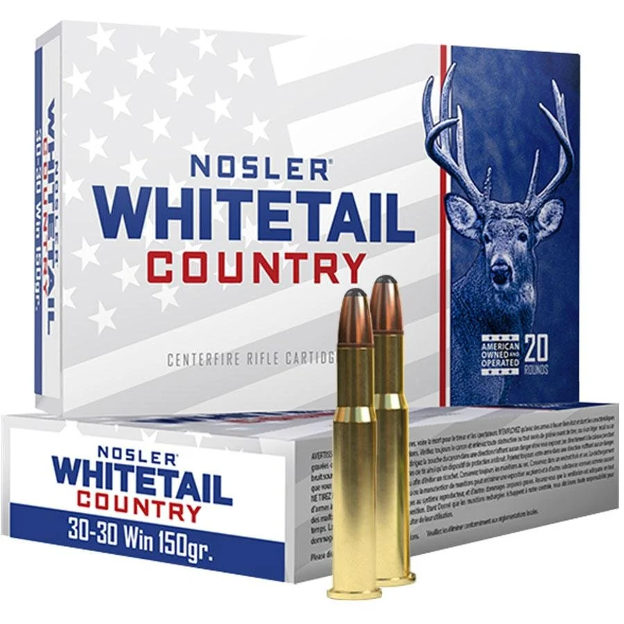ler Whitetail Country Rifle Ammunition 30-30 Win 150gr SP 2390 Fps 20/ct Ammo
