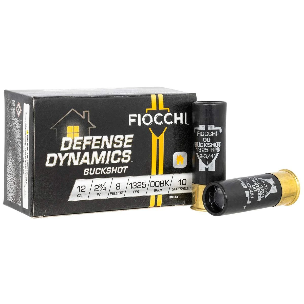 cchi Defense Dynamics Shotshells 12ga 2-3/4 8 Plts 1325 Fps #00 10/ct Ammo