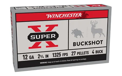  SUPERX 12GA 2.75 #4BK 27PL 5/250 Ammo
