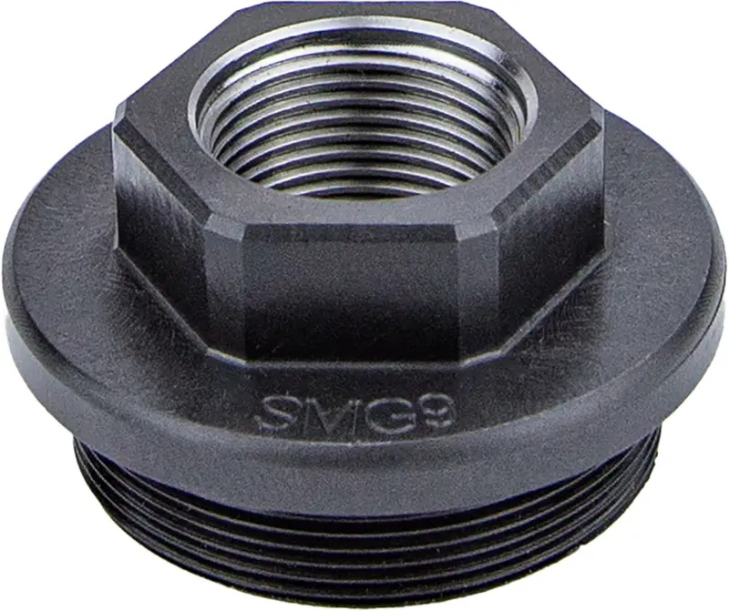 Kgm Suppressors A-SMG9-DTA-S-4 SMG9 Direct Thread Adapter Black Nitride Steel M13.5x1 LH Threads