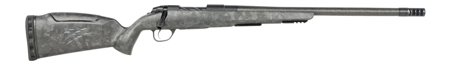 Fierce Firearms CT Rage LR Full Size 6.5 PRC 4+1 24" Carbon Fiber Match Grade Threaded Barrel, Black Cerakote Titanium Drilled Tapped Receiver, Picatinny Rail Forend, Carbon Matrix Push Button Adj