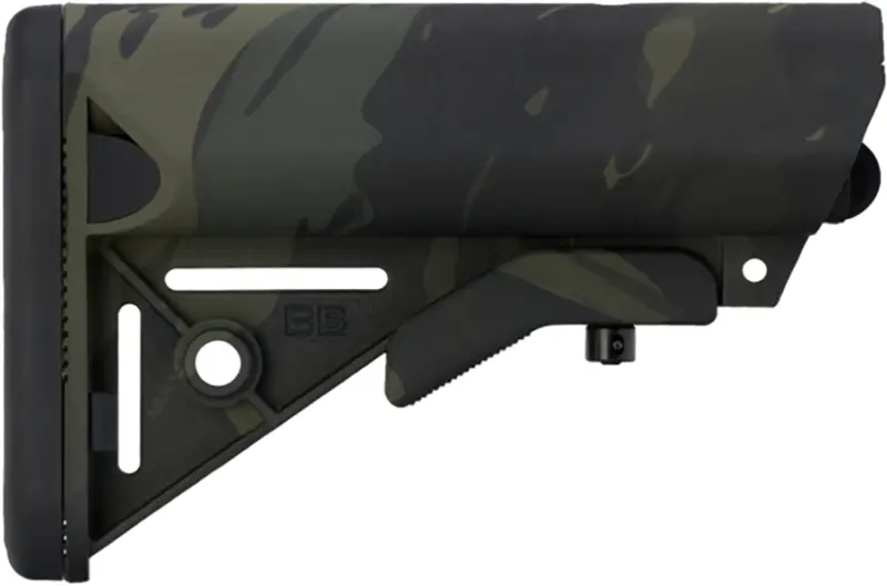 B5 Systems SOP1422 Enhanced SOPMOD Black Multi-Cam Synthetic for AR-Platform with Mil-Spec Receiver Extension (Tube Not Included)