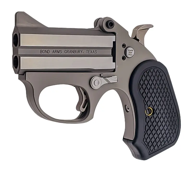 Bond Arms BAHB Honey B 22 Mag 2 3" Rough Matte Stainless Steel Barrel Frame, Black Extended B6 Resin Grip