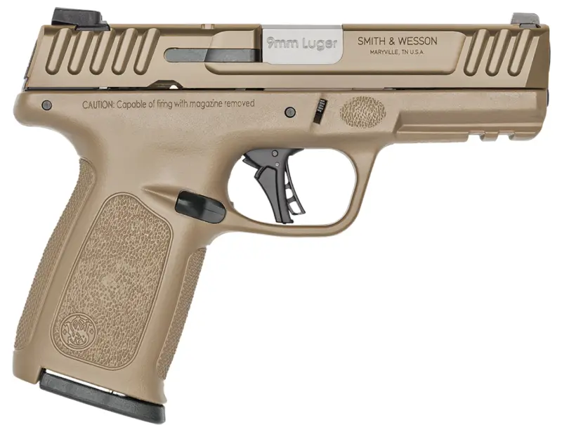 Smith Wesson 14371 SD9 2.0 9mm Luger 16+1 4" FDE Compact Frame Stainless Steel Slide Textured Grip