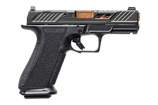 Shadow Systems XR920 Elite Pistol - Black | 9mm | 4" Spiral Fluted Bronze Match Barrel | 17rd | Tritium Sights | W/ Optic Cut | Weight-Optimizing Window Cut