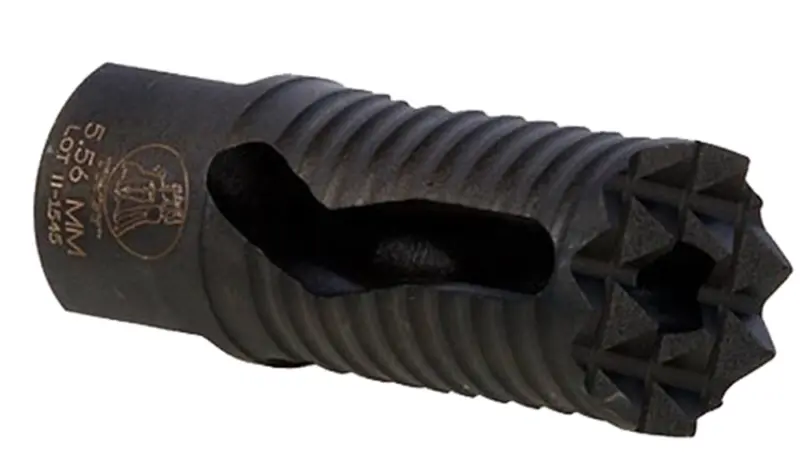 Troy Ind SBRAMED05BT00 Medieval Muzzle Brake Black Steel with 1/2"-28 tpi Threads 2.25" OAL for 5.56x45mm NATO AR-Platform