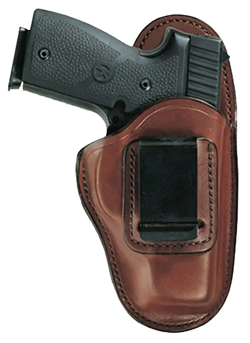 Bianchi 19221 100 Professional IWB Size 01 Tan Leather Belt Clip Fits Ruger LCR/S J Frame 2" Left Hand