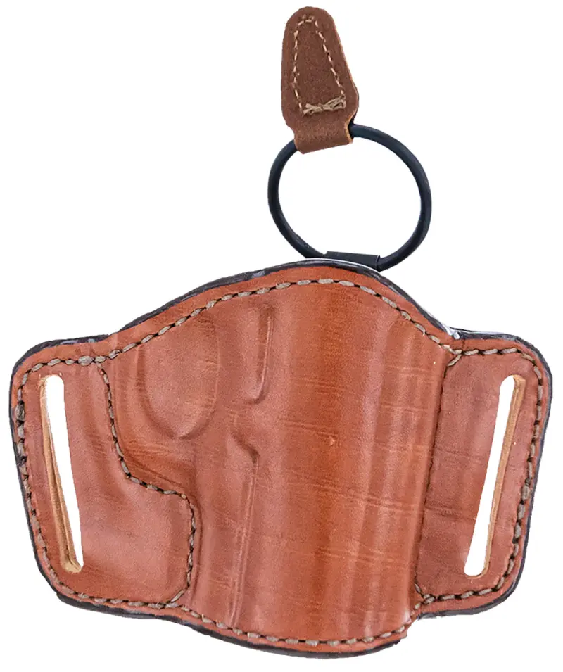 Bianchi 19256 105 Minimalist OWB Size 14 Tan Leather Belt Slide Compatible w/Sig P365/Glock 42/Bersa Thunder/S 1911 Belt Up to 1.75" Wide Right Hand