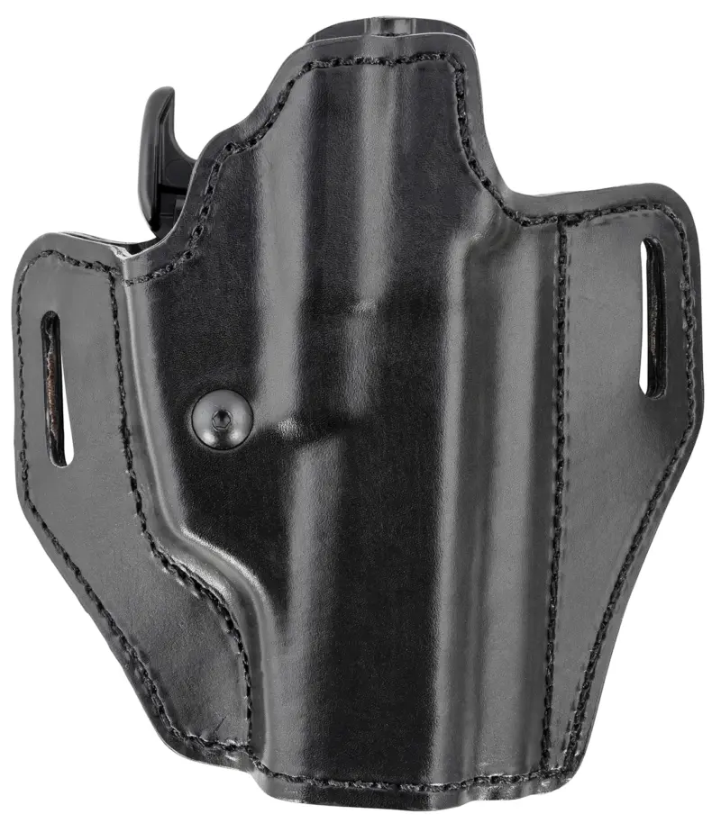 Bianchi 56831 Allusion Assent Pro-Fit OWB Size 18 Black Leather Belt Slide Fits S M Fits CZ 75 Fits FN FNS Right Hand