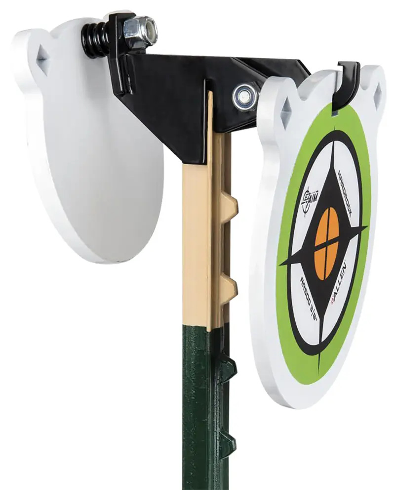 EZ-Aim 15634 Fence Topper Gong Hook Recoil Spring Black/Brown Steel 7"