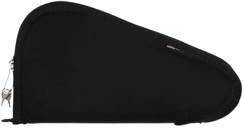 Allen 7413 Locking Handgun Case Black Endura, YKK Zippers Foam Padding Includes 2 Keys 13" L