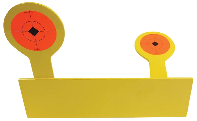 Birchwood Casey 47522 World of Targets Bushwacker Rimfire Pistol/Rifle Black/Orange AR400 Steel Circle w/Crosshair Diamond