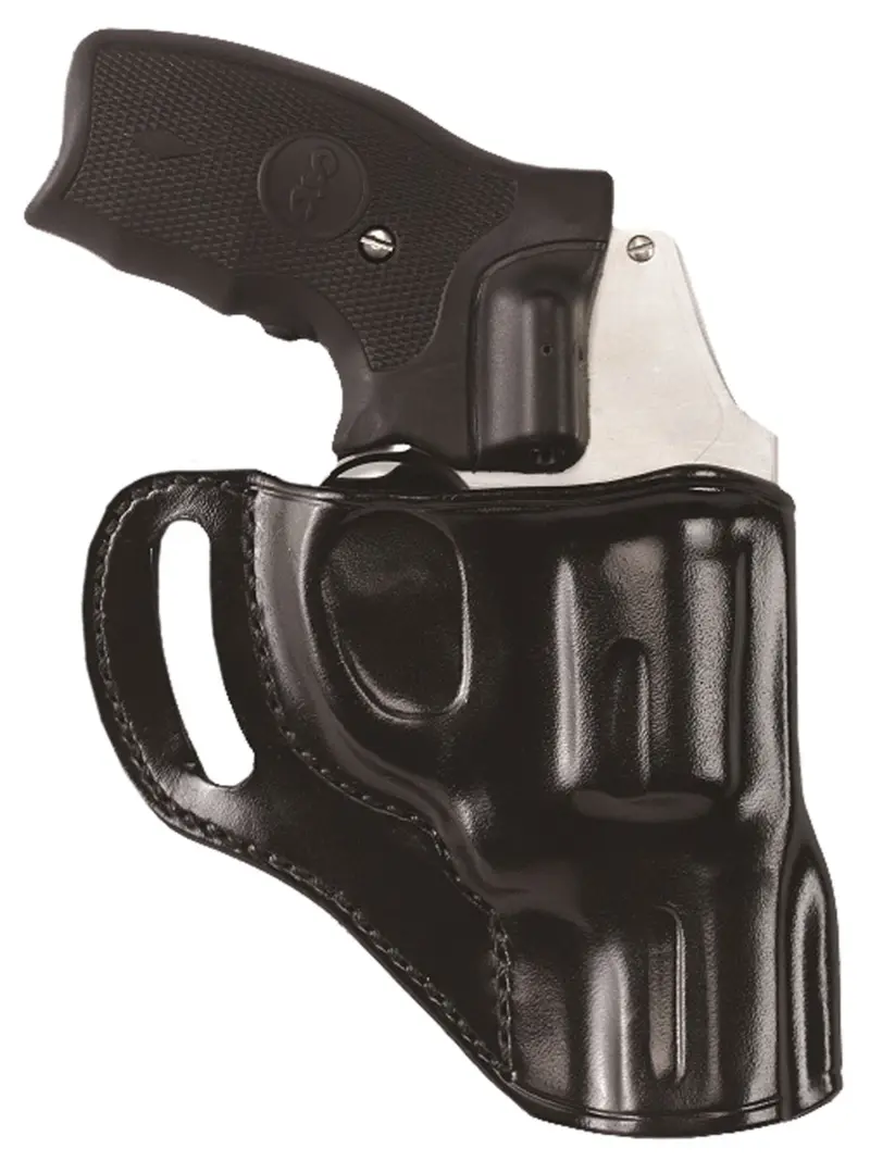 Galco HT158B Hornet OWB Black Leather Belt Slide Fits S J Frame Fits 2" Barrel Right Hand