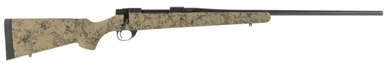 Howa HHS63702 M1500 HS Precision 7mm Rem Mag 3+1 24" Barrel, Black Metal Finish Tan Black Webbed Fixed HS Precision Stock